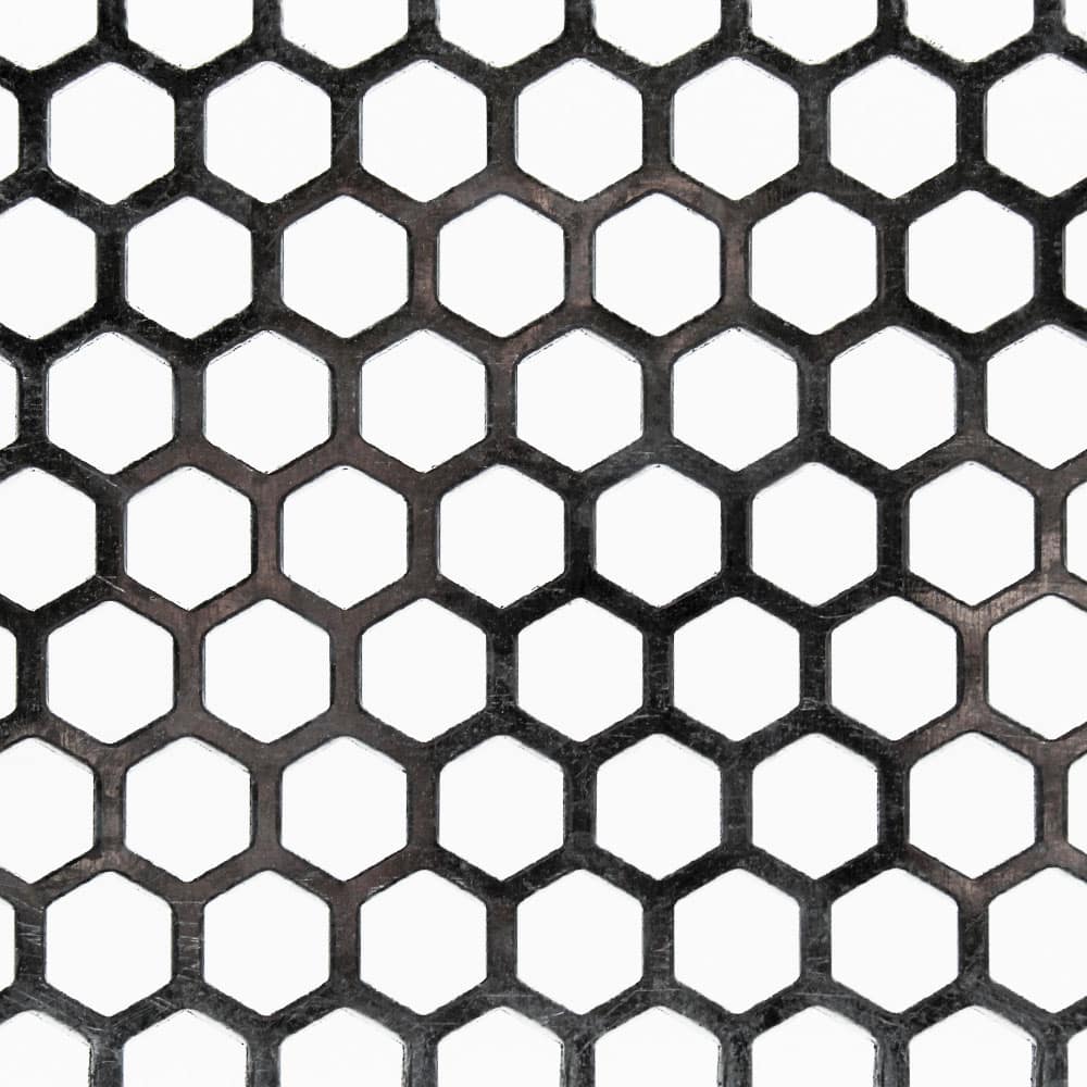 8mm Perforated Galvanised Steel Hexagonal Metal Mesh Pitch 1mm Thick ...