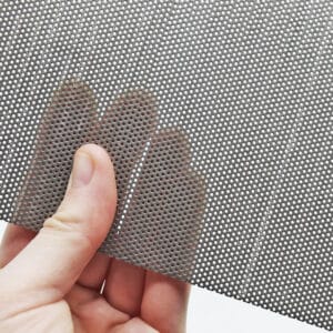 Stainless Steel 304 0.75mm Round Hole Perforated Mesh x 1.5mm Pitch x 0.6mm Thick Image