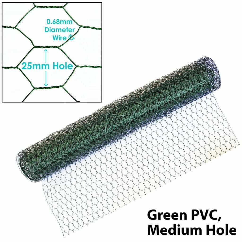 PVC Coated Chicken Wire Mesh - PVC Coated Wire Mesh After Weaving