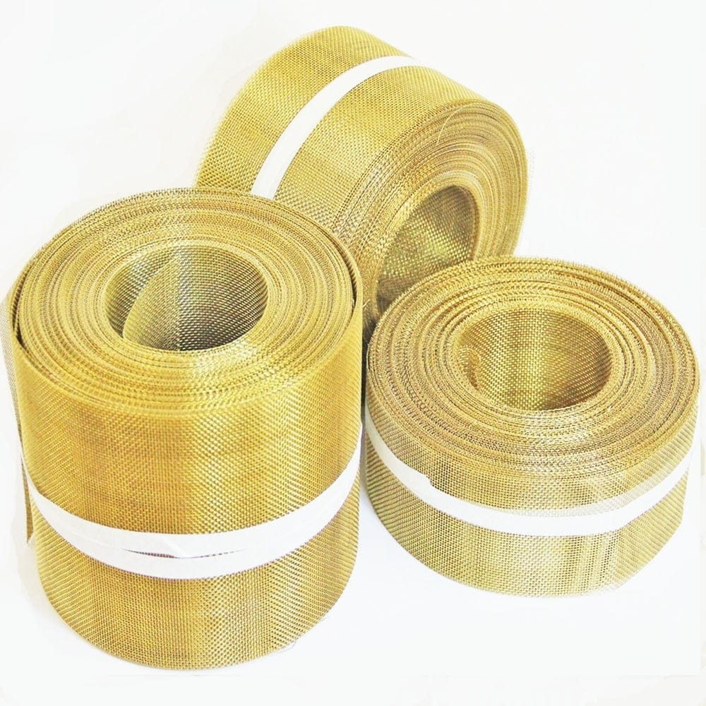 1.21mm Hole Brass Coarse Wire Mesh For Sieves - 0.375mm Wire - 16 LPI - The  Mesh Company