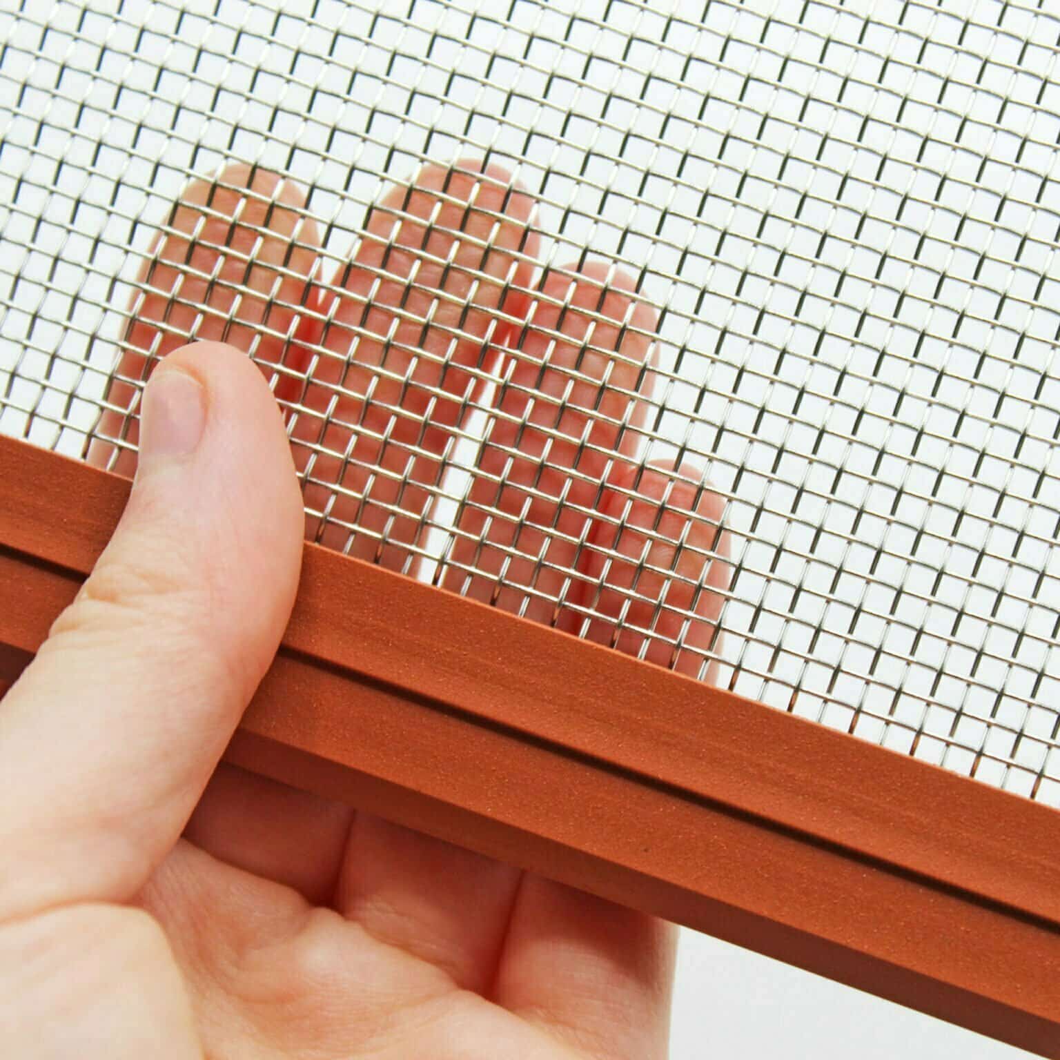 Brown Frame Air Brick Mesh Vent Cover Rodent Deterrent - The Mesh Company