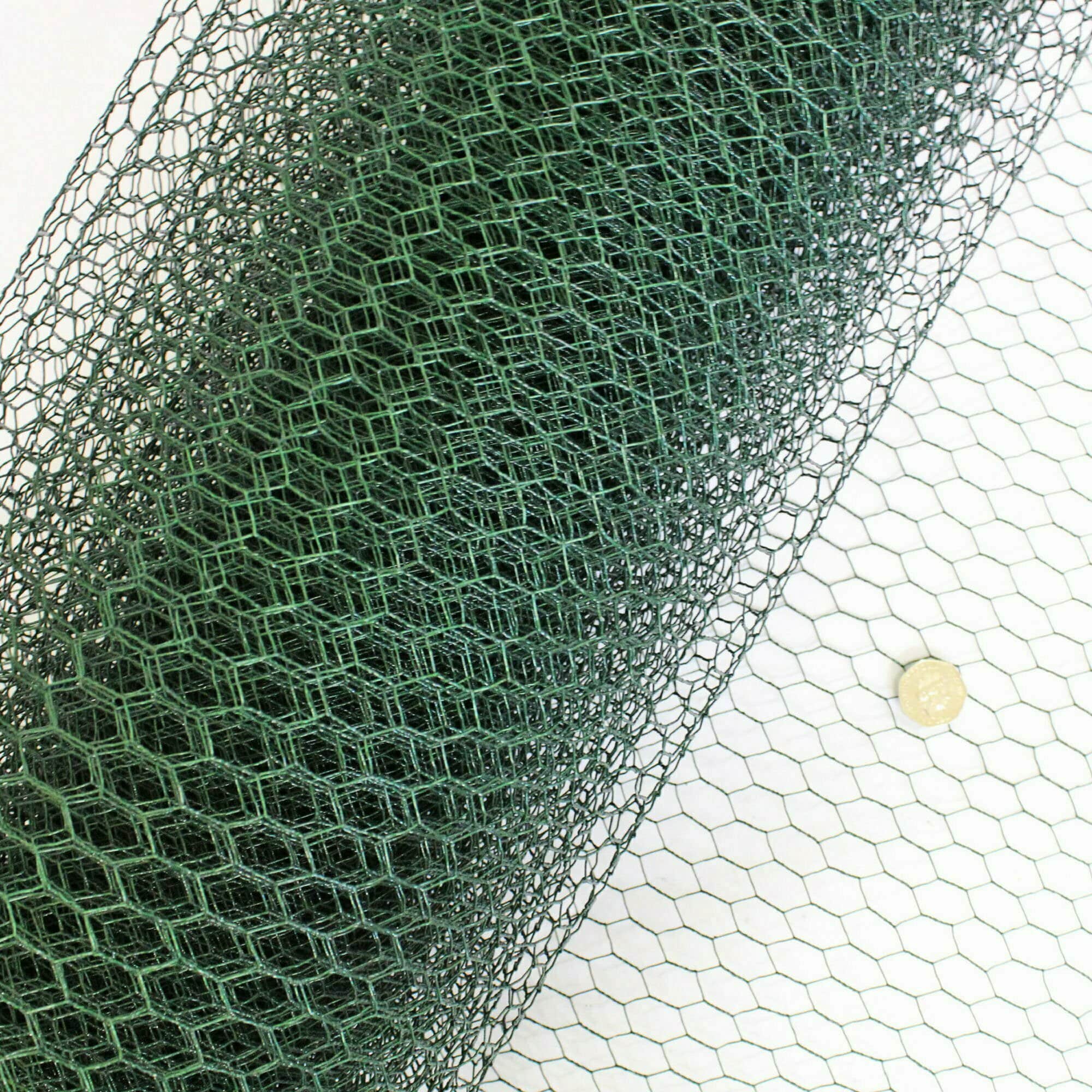 13mm Green PVC Chicken Mesh Wire Netting - The Mesh Company