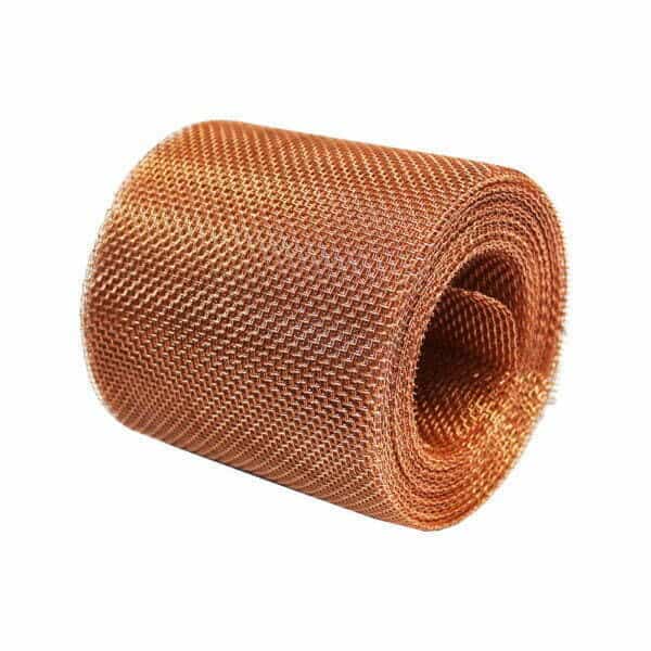 copper #8 rodent soffit mesh 150mm width roll 45 degrees image