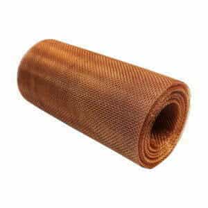 copper #8 rodent soffit mesh 300mm width roll 45 degrees image