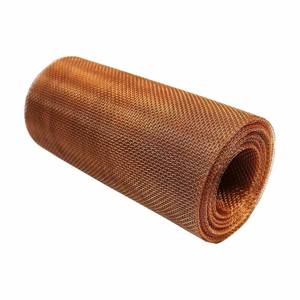 2.5mm Hole Brass Heavy Duty Wire Decorative Wire Mesh - 0.63mm Wire - 8 LPI  - The Mesh Company