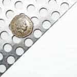 10mm Round Hole Perforated Aluminium Mesh Sheet - 15mm Pitch - 1mm Thick