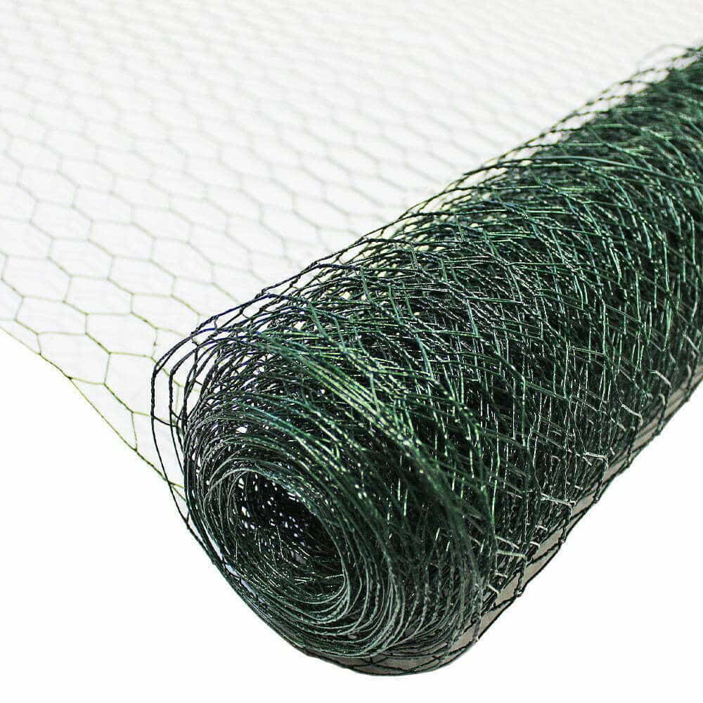 green PVC chicken wire