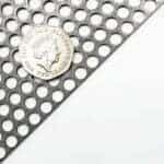 6mm Round Hole Mild Steel Perforated Steel Sheets - 8mm Pitch - 1mm Thick