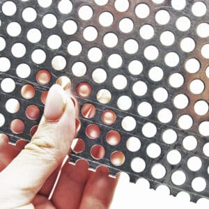 Aluminium 6mm Round Hole Perforated Mesh x 9mm Pitch x 1.5mm Thick Image