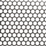 8mm Round Hole Perforated Metal Sheet Aluminium Plate -10mm Pitch - 1.5mm Thick
