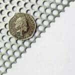 5mm Round Hole Aluminium Perforated Strong Metal Mesh - 8mm Pitch - 1.25mm Thick
