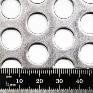 Mild Steel 10mm Round Perforated Mesh x 15mm Pitch x 1.5mm Thick Image