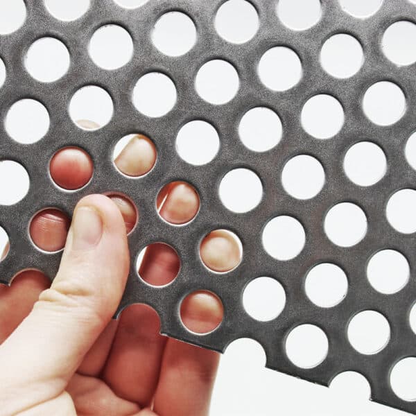 Mild Steel 10mm Round Perforated Mesh x 15mm Pitch x 1.5mm Thick Image