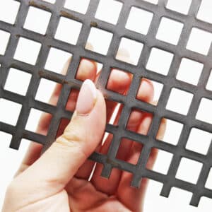 Mild Steel 10mm Square Hole Perforated Mesh x 14mm Pitch x 1.5mm Thick Image