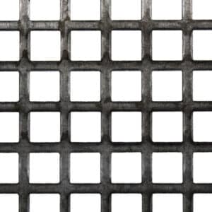 Mild Steel 15mm Square Hole Perforated Mesh x 20mm Pitch x 2mm Thick Image