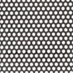 3mm Round Hole Mild Steel Perforated Mesh Steel Sheet- 4mm Pitch - 2mm Thick