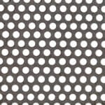 5mm Round Hole Mild Steel Perforated Metal Sheet Mesh - 8mm Pitch - 1mm Thick