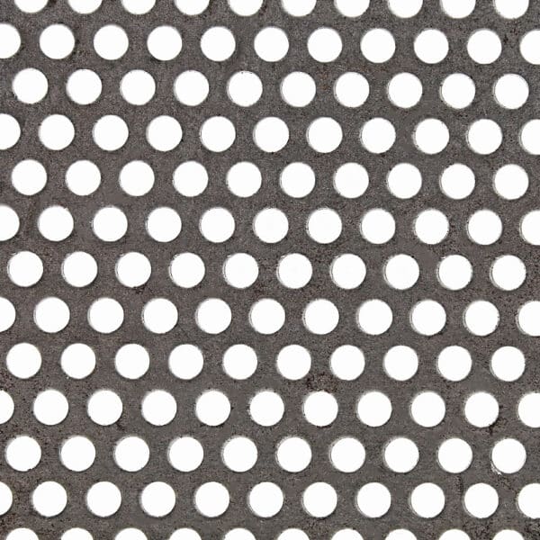 Mild Steel 5mm Round Hole Perforated Mesh x 8mm Pitch x 1mm Thick Image