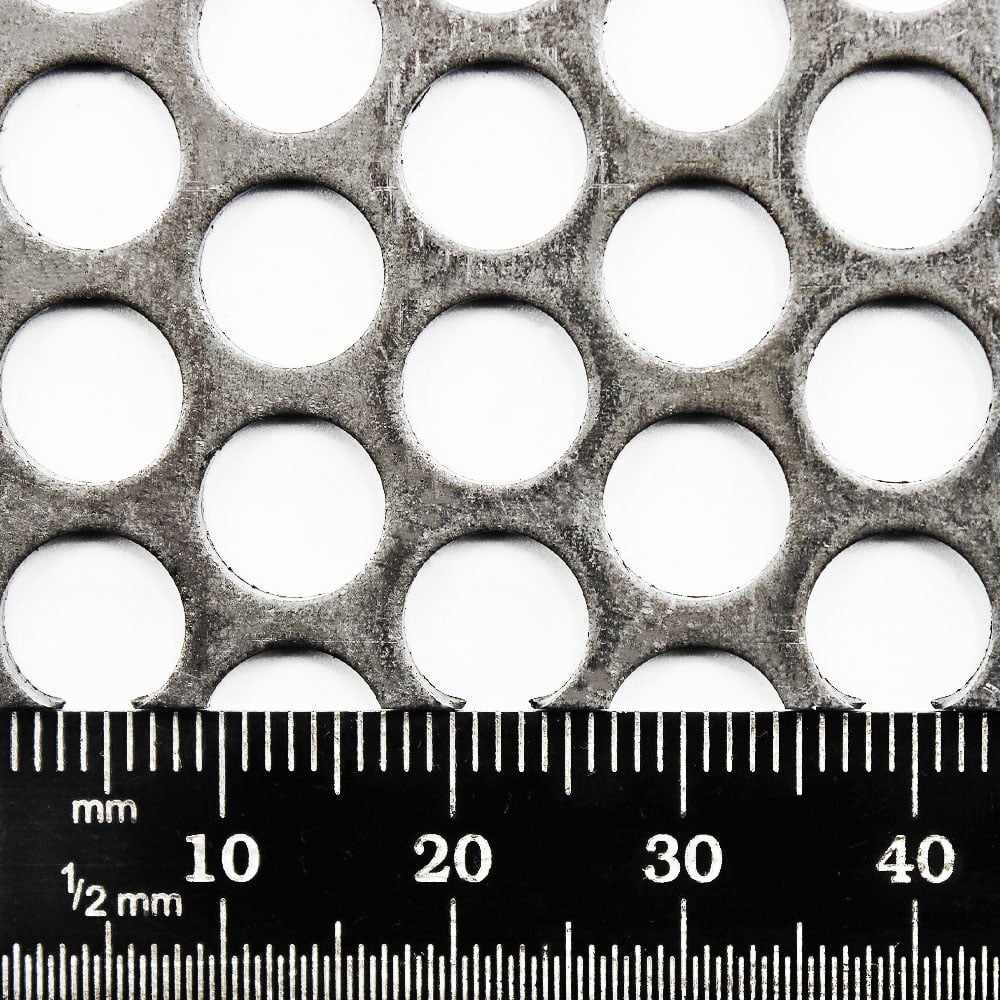 6mm Hexagonal Hole Galvanised Steel Perforated Decorative Mesh