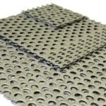 4mm Round Hole Stainless Steel Perforated Metal Mesh Panel -  6mm Pitch - 1mm Thick