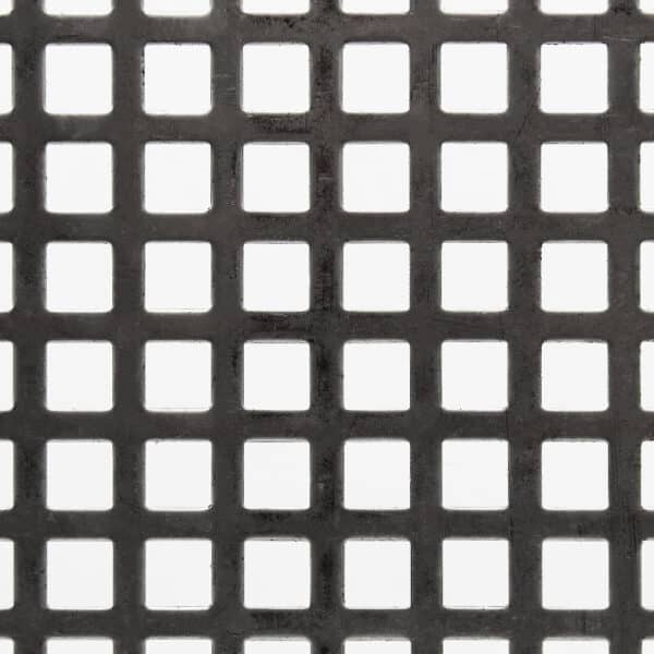 Stainless Steel 10mm Square Perforated Metal sheet mesh x 15mm Pitch x 1.5mm Thick Image