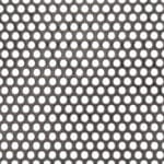 3mm Round Hole Stainless Steel Perforated Sheet Metal - 5mm Pitch - 1mm Thick