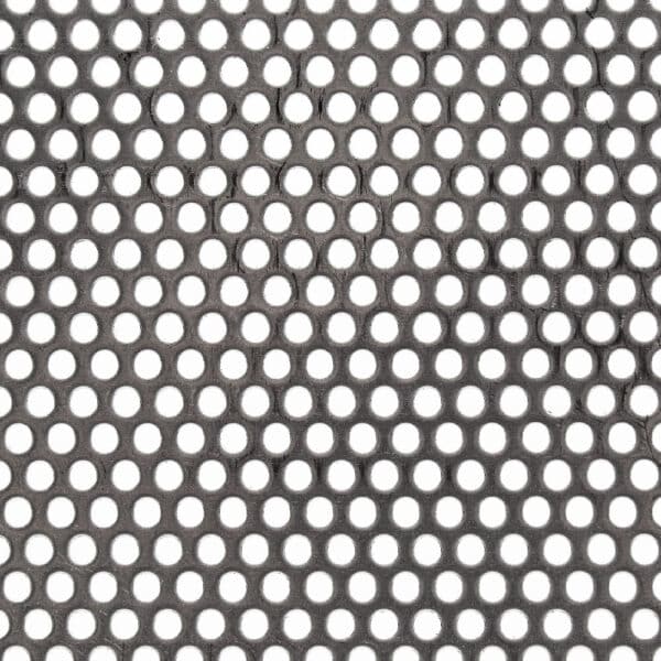 Stainless Steel 304 3mm Round Hole Perforated Mesh x 4.5mm Pitch x 1.2mm Thick Image