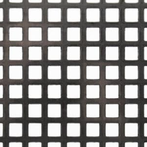 Stainless Steel 8mm Square Perforated Mesh x 12mm Pitch x 1mm Thick Image