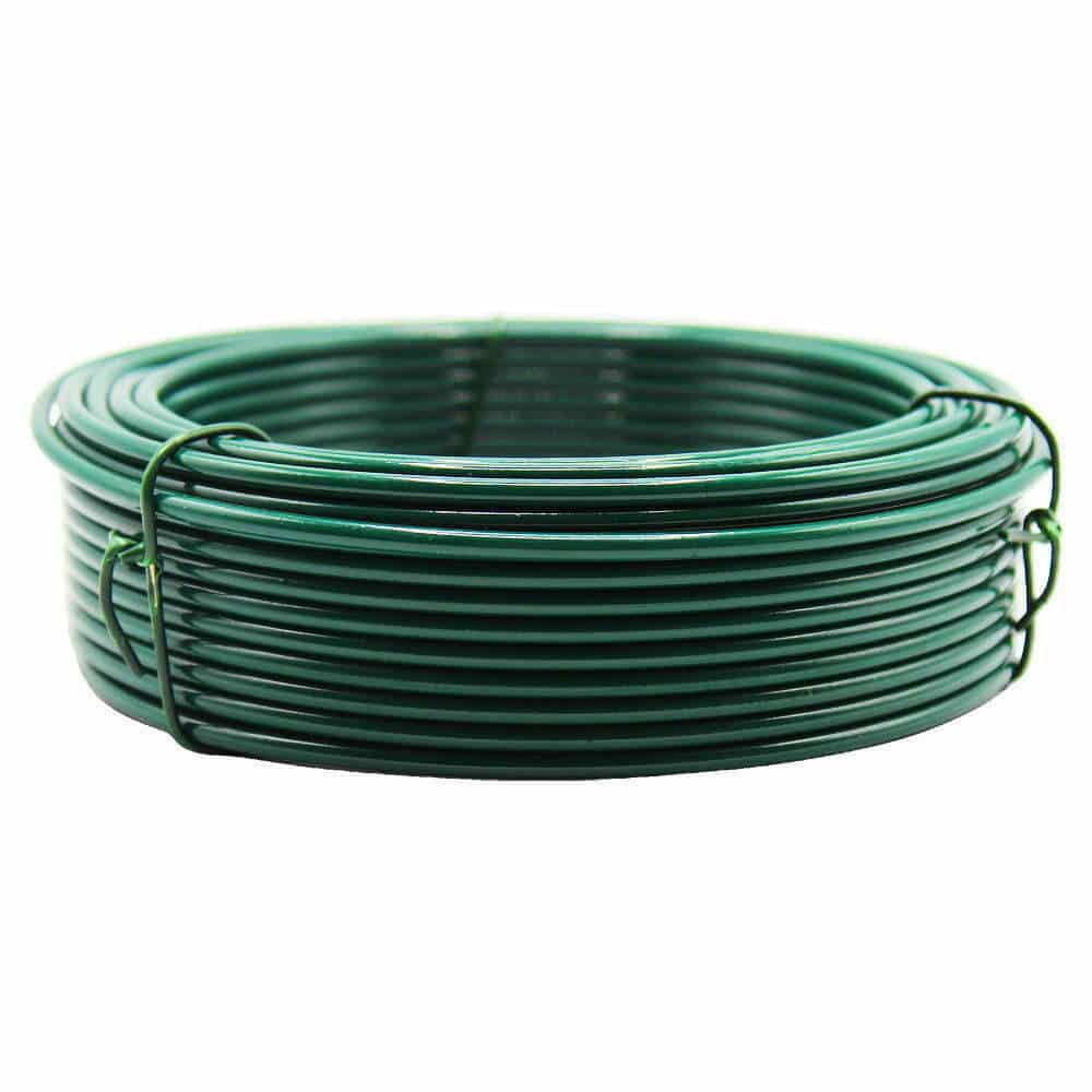 300' 16 g Green PVC Coated Tie Wire Coil