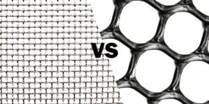 Differences between metal and plastic mesh