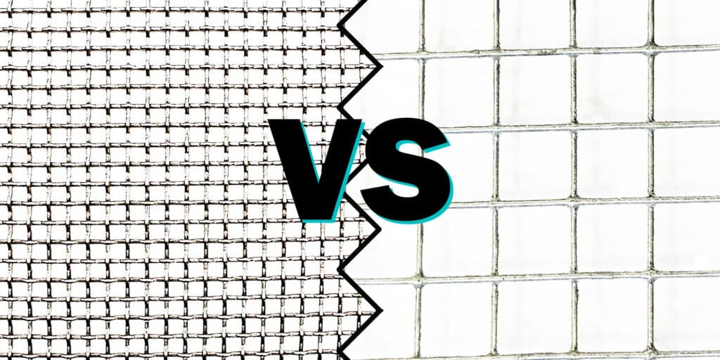 Blog article comparing welded vs woven mesh