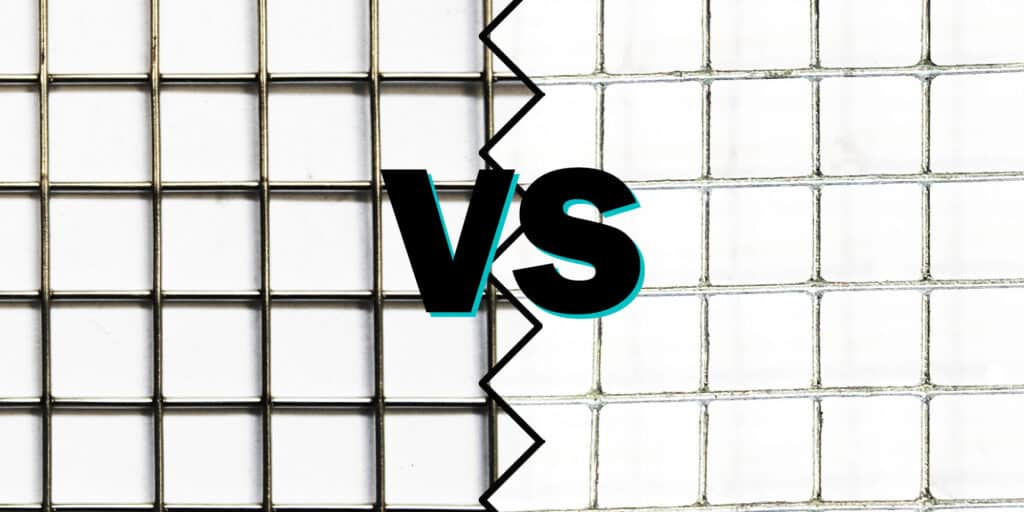blog article titled Stainless Steel vs. Galvanised Steel: The Battle of 1/4" Welded Wire Mesh