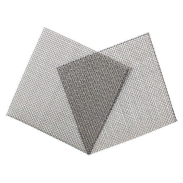 Stainless Steel Woven Wire Mesh Filter Samples | 150mm Square x 2 Pack