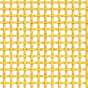 Woven Brass Coloured Anodised Aluminium | 5mm Aperture Lattice Weave