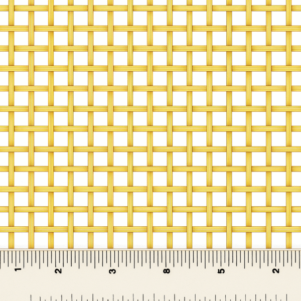 Woven Brass Coloured Anodised Aluminium | 5mm Aperture Lattice Weave 3