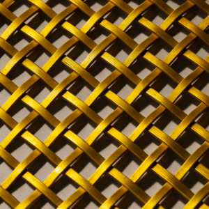 Introducing Our Brass-Coloured Aluminium Lattice Weave Mesh: Style Meets Practicality 2