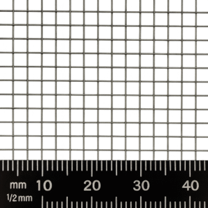 1.58mm Hole Woven Wire Mild Steel Mesh - 0.23mm Wire - 14 LPI