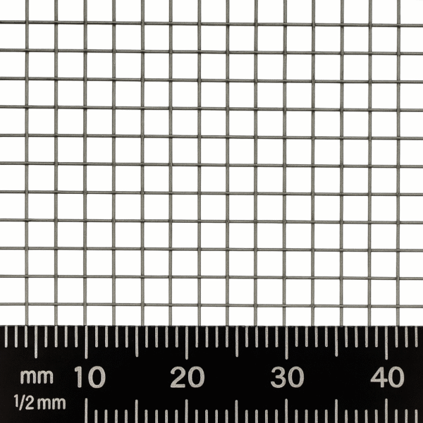 1.58mm Hole Woven Wire Mild Steel Mesh - 0.23mm Wire - 14 LPI