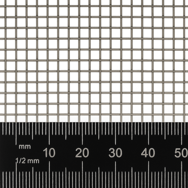 1mm Hole Woven Wire Mild Steel Mesh - 0.8mm Wire - 14 LPI