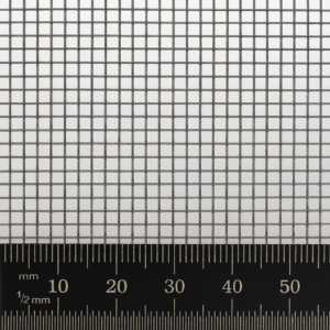 1.3mm x 1.1mm Rectangular Hole Mild Steel Mesh - 0.22mm Wire - 18 x 14 LPI