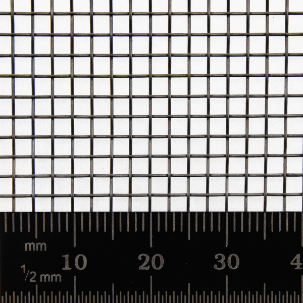 1.51mm Hole Woven Wire Mild Steel Mesh - 0.8mm Wire - 11 LPI