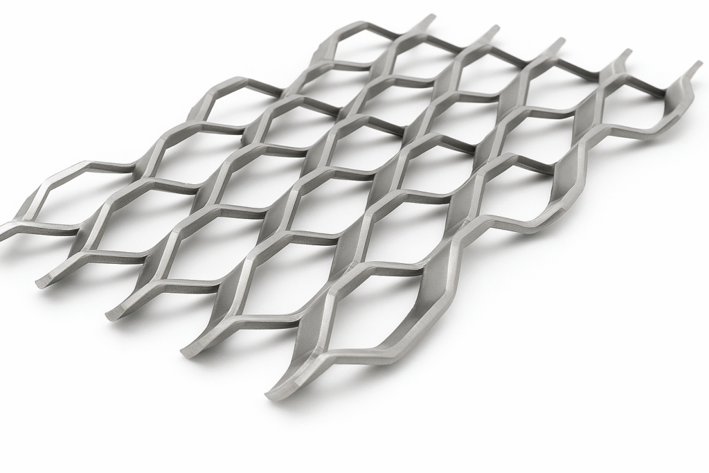 100 x 39mm Aluminium Expanded Metal Mesh 2