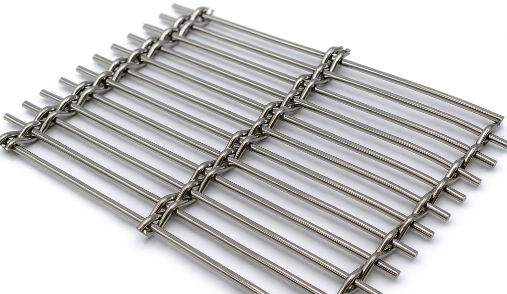 SS316L Pre-crimped Wire Mesh | Heavy Duty 80 x 10mm 4