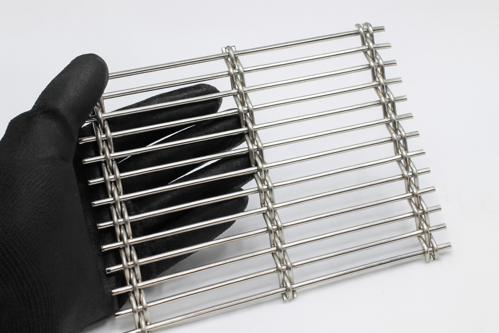 SS316L Pre-crimped Wire Mesh | Heavy Duty 80 x 10mm 2