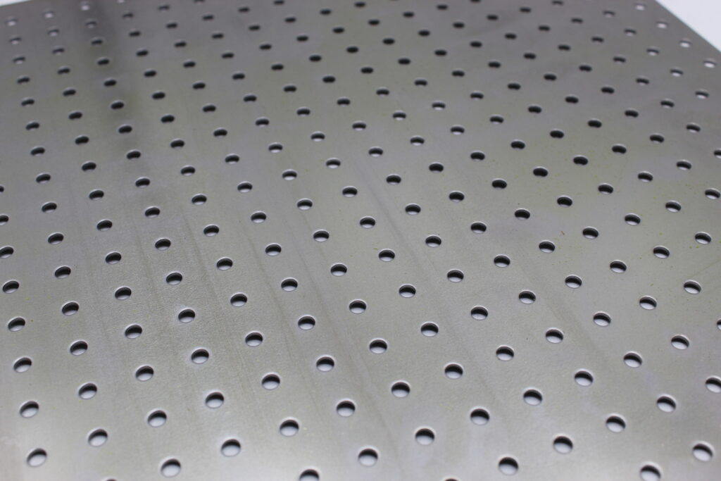 4.5mm Round Hole Perforated Mild Steel Sheet Metal - 15mm Pitch x 1.5mm Thick