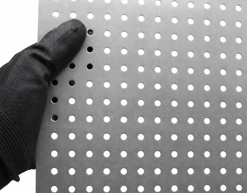 4.5mm Round Hole Perforated Mild Steel Sheet Metal - 15mm Pitch x 1.5mm Thick